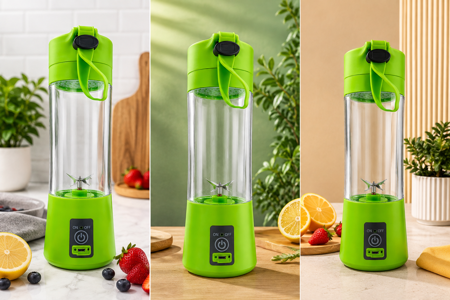 Portable Blender - Rechargeable Personal Smoothie Maker Electric USB Juicer