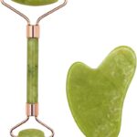Flawless Jade Roller With Guasha Stone Marble Stone Stimulates healthier skin | Skin Care Jade Roller
