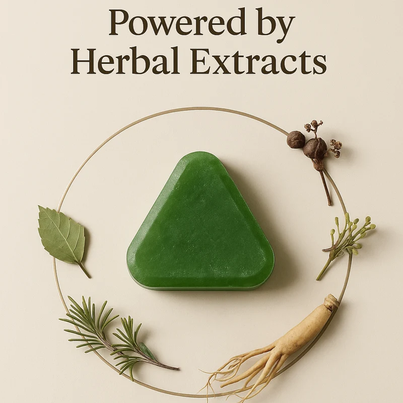 Nature Seven™ Green Shampoo Bar – Plant-Based & Nourishing