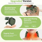 Smart Finger Pressure Neck Massager – Electric Deep Kneading Heated Back & Shoulder Massager | Pain Relief Relaxation Device for Home, Office & Car